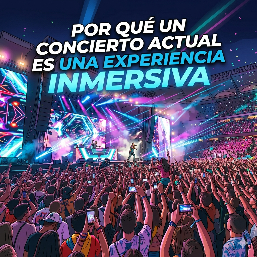 Porque un concierto actual es una experiencia inmersiva